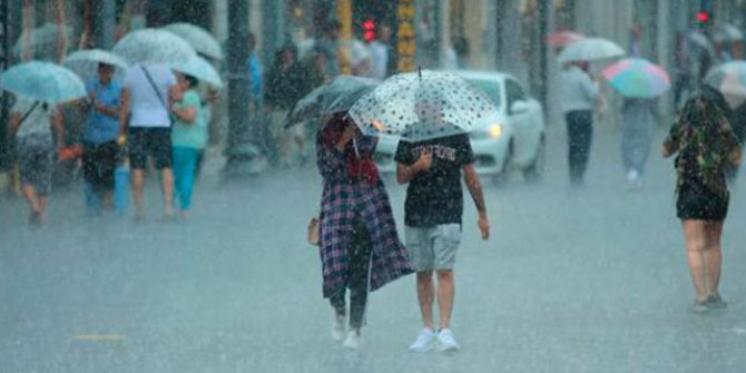 Meteoroloji'den Trakya için 'kuvvetli yağış' uyarısı