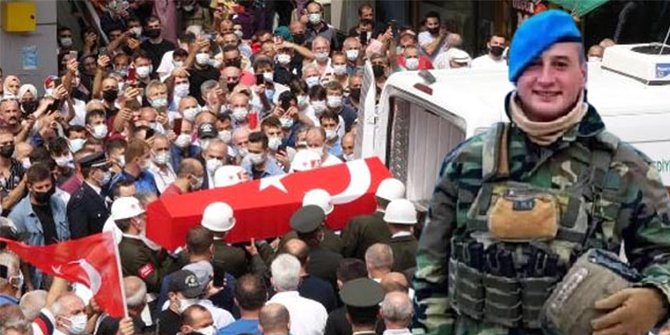 Şehit Uzman Çavuş, gözyaşlarıyla toprağa verildi