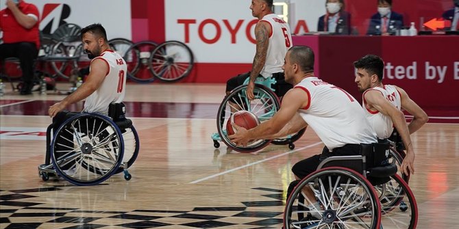 Tokyo'da erkekler tekerlekli sandalye basketbolda Türkiye, altıncı oldu