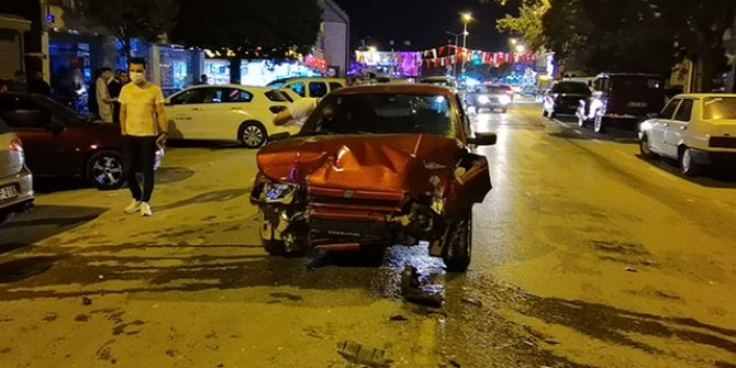 Polisten kaçan alkollü sürücü kazaya neden oldu, hastanede gözaltına alındı