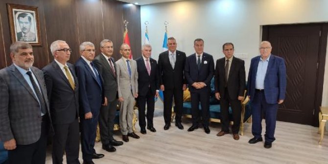 CHP heyeti, Irak Türkmen Cephesi Başkanı Hasan Turan ile görüştü