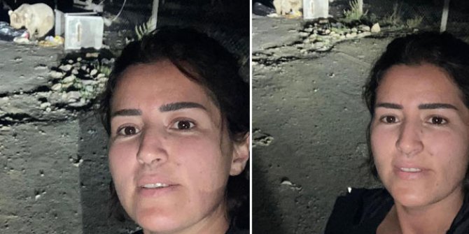 Bebiş adını verdiği ayı ile selfie yaptı