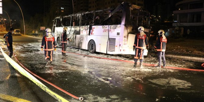 Ankara'da feci kaza: Otobüs alev aldı: Ölü ve çok sayıda yaralı var