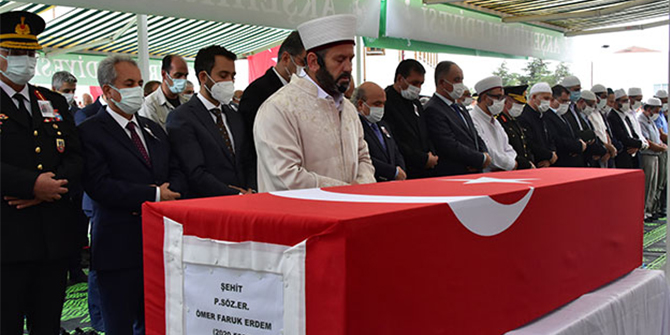Şehit Erdem son yolculuğuna uğurlandı 