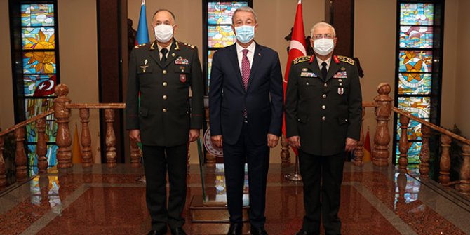 Bakan Akar, Azerbaycan Genelkurmay Başkanı ile görüştü