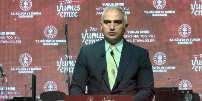 Bakan Ersoy Yunus Emre'yi anma etkinliğine katıldı