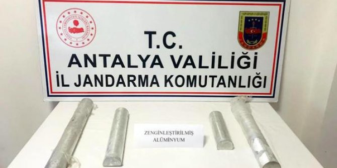 Antalya’da zenginleştirilmiş saf alüminyum ele geçirildi