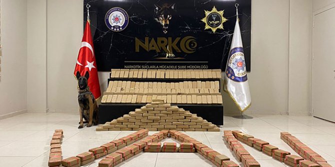 Irmak, araçtaki 217 kilo eroini buldu