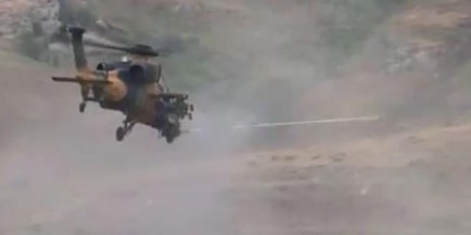 MSB: 3 PKK'lı terörist Atak helikopterleriyle etkisiz hale getirildi