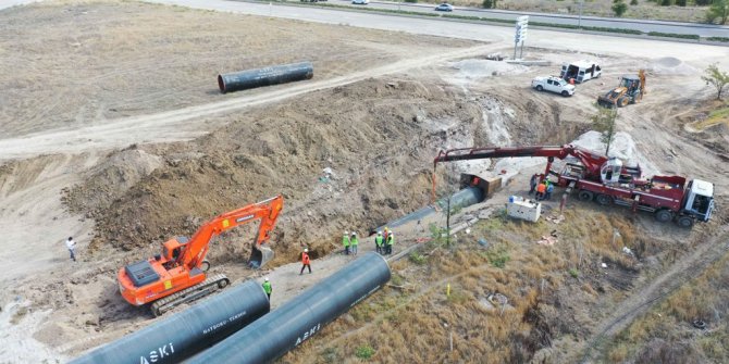 İvedik-Polatlı içme suyu projesi 21 km'si tamamlandı