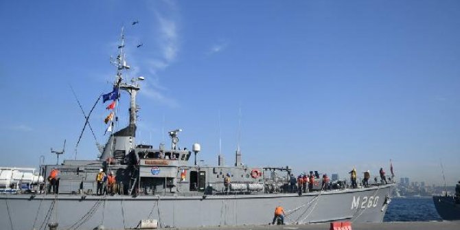 Türk, İspanyol ve İtalyan mayın avlama gemileri İstanbul'da
