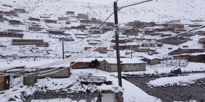 Doğu Karadeniz'de yaylalar beyaza büründü