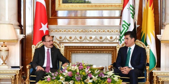 Ticaret Bakanı Muş, Erbil'de IKBY Başkanı Barzani ile görüştü