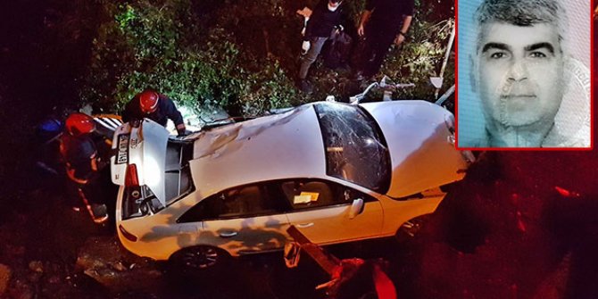 Köprüden dere yatağına düşen otomobilin sürücüsü öldü