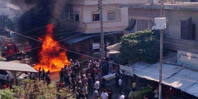 Cerablus’ta bombalı terör saldırıları: 14 yaralı