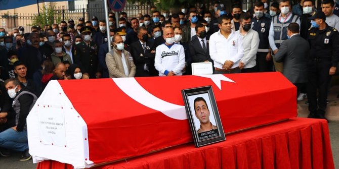 Şehit bekçi Fırat Doğan, Tekirdağ'da son yolculuğuna uğurlandı