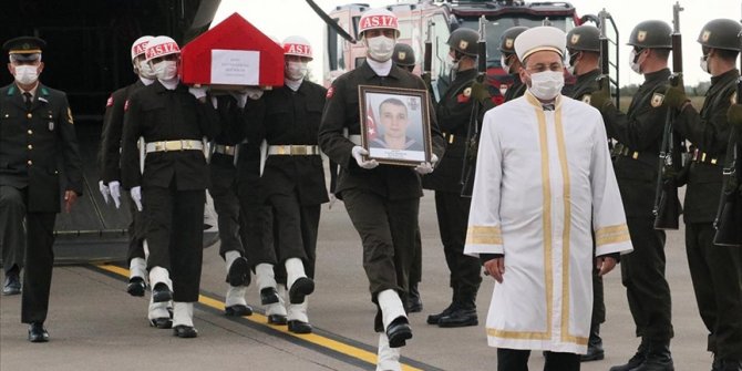 Şehit Tayfun Özköse'nin cenazesi memleketi Samsun'a getirildi