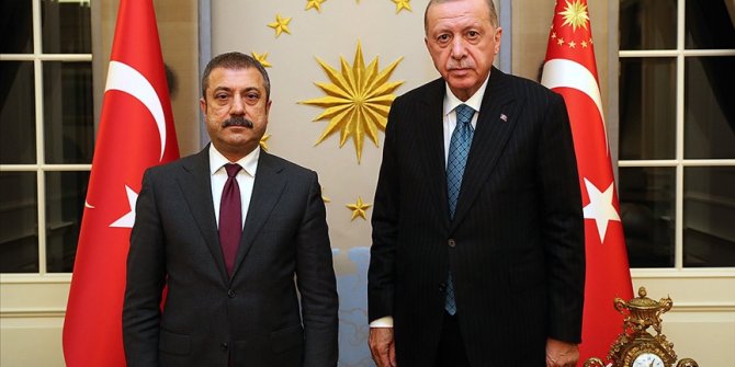 Cumhurbaşkanı Erdoğan, TCMB Başkanı Kavcıoğlu'nu kabul etti