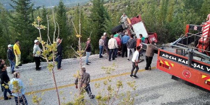 Muğla'da arazöz devrildi: 1 yaralı