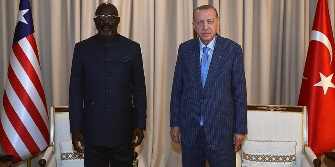 Cumhurbaşkanı Erdoğan, Liberya Devlet Başkanı Weah ile görüştü