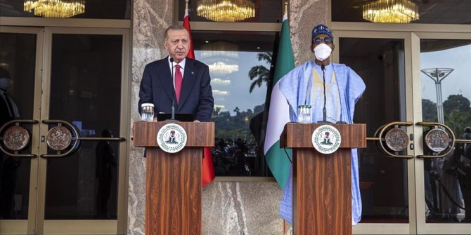Cumhurbaşkanı Erdoğan: Nijerya'yla askeri savunma ve güvenlik konularında iş birliğimizi güçlendiriyoruz