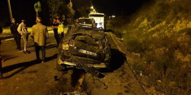 Takla atan otomobildeki 1 kişi öldü, 1 kişi yaralandı