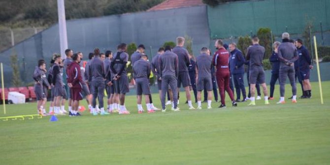 Trabzonspor 9 eksikle çalıştı