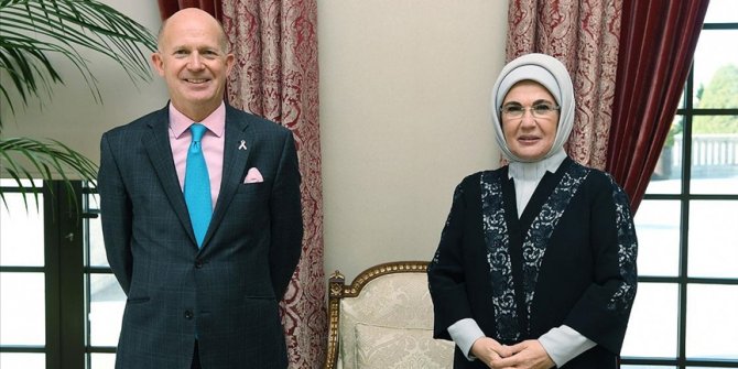 Emine Erdoğan, Birleşik Krallık Ankara Büyükelçisi Chilcott ile bir araya geldi