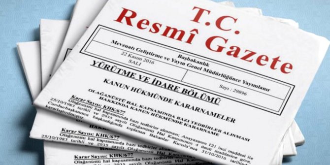 Irak ve Suriye Tezkeresi Resmi Gazete'de yayımlandı