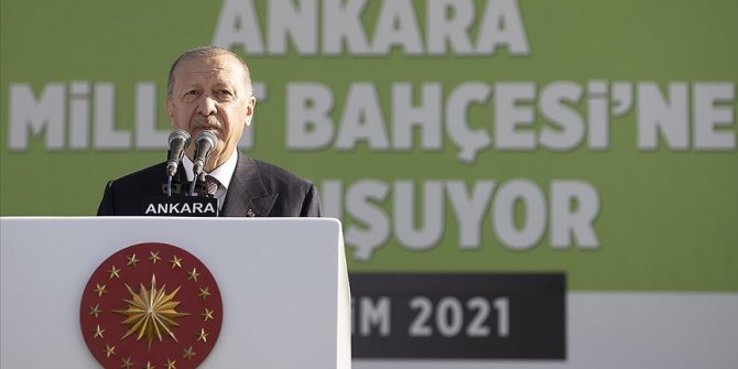 Cumhurbaşkanı Erdoğan: 2053 vizyonumuzun hedefi olan 'Yeşil Kalkınma Devrimi'nin lokomotif şehri Ankara olacak