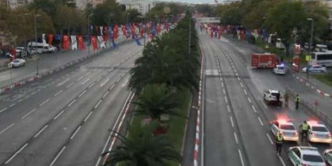 Cumhuriyet Bayramı kutlamaları nedeniyle Vatan Caddesi trafiğe kapatıldı