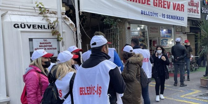 Bakırköy Belediyesi işçilerinin başlattığı grev devam ediyor