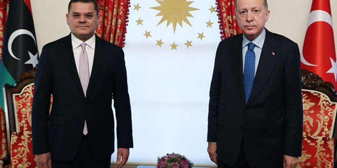 Cumhurbaşkanı Erdoğan Libya Millî Birlik Hükûmeti Başbakanı'nı kabul etti