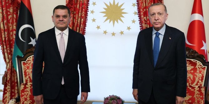 Cumhurbaşkanı Erdoğan, Libya Başbakanı Abdulhamid Dibeybe'yi kabul etti