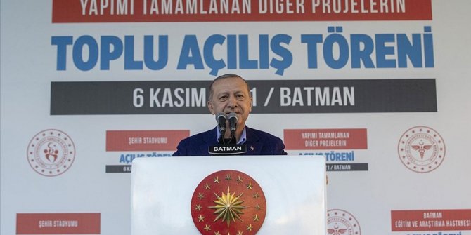 Cumhurbaşkanı Erdoğan: Ülkemizi ve bölge insanımızı PKK'nın silahlı tasallutundan kurtardık