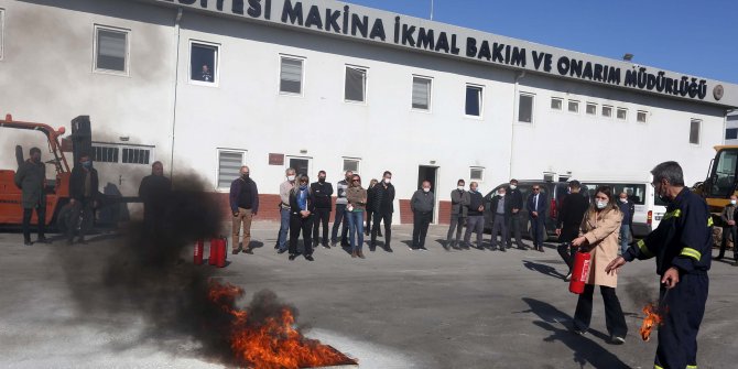 Yenimahalle’de yangın tatbikatı