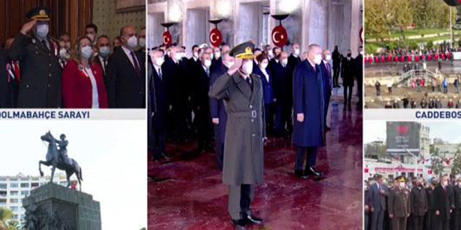 Devlet erkanı Anıtkabir'de
