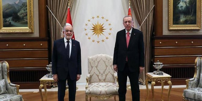 Cumhurbaşkanı Erdoğan ile Karamollaoğlu görüştü