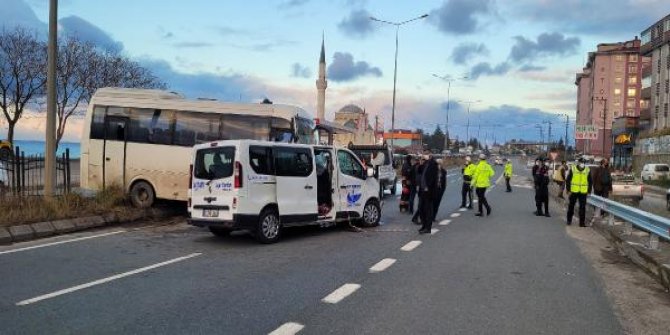 7 kişinin yaralandığı zincirleme kaza kamerada