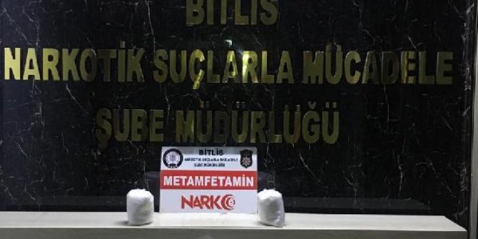 Bitlis'te 5 kilo metamfetamin ele geçirildi