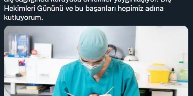 Bakan Koca'dan 'Diş Hekimleri Günü' mesajı