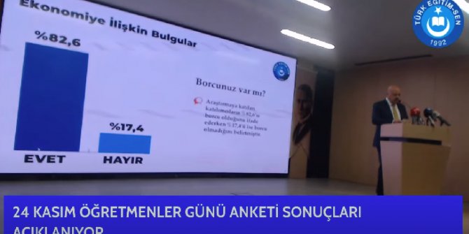 24 Kasım anketi: Öğretmenler ekonomik sıkıntı çekiyor, yüzde 82’si borçlu