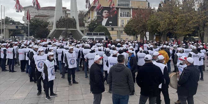 Bakırköy Belediyesi işçileri grevlerinin 32. gününde