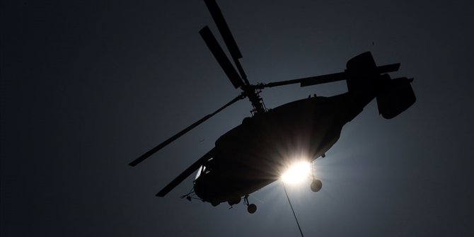 Azerbaycan'da askeri helikopter düştü