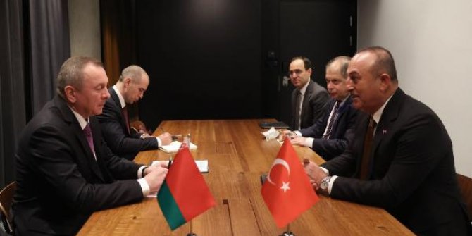 Bakan Çavuşoğlu, Belarus Dışişleri Bakanı Makei ile görüştü