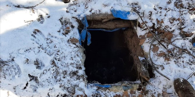 Bingöl'de PKK'lı teröristlerce kullanılan 6 odalı sığınak imha edildi