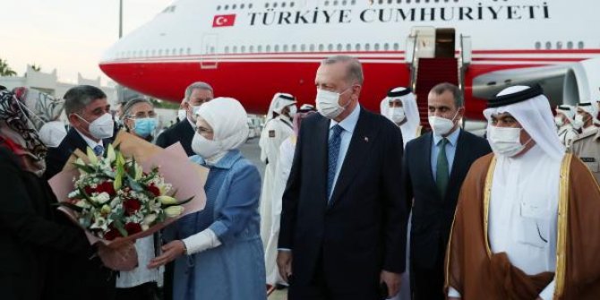 Cumhurbaşkanı Erdoğan, Katar’da