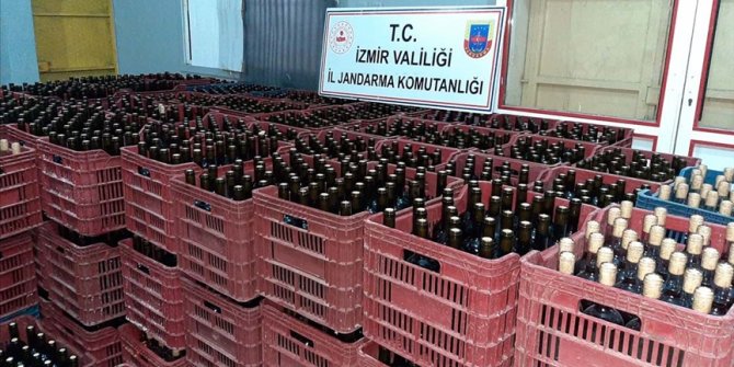 İzmir'de 6 bin litre kaçak içki ele geçirildi