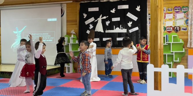 Minik Semazenler Bebek Kütüphanesi’nde Hz. Mevlana’yı andı