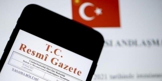 Cumhurbaşkanı kararları Resmi Gazete'de